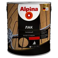 ლაქი Alpina Yachtlack 2.5 ლ მქრქალი — ლაქი