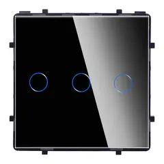 ჩამრთველი ჩარჩოს გარეშე სენსორით Socket Elegant Wireless Wi-Fi 3 შავი — როზეტები და ჩამრთველები