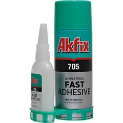 წებო აქტივატორით Akfix 705 GA0655 125 გ + 500 მლ — წებო