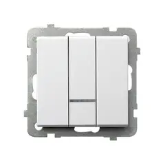 ჩამრთველი ჩარჩოს გარეშე Ospel Sonata ŁP-13RS/m/00 — როზეტები და ჩამრთველები