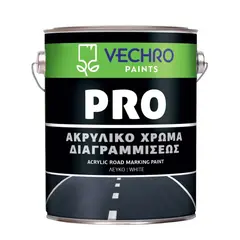 გზის საღებავი Vechro Pro Acrylic თეთრი 5კგ — ექსტერიერის საღებავი