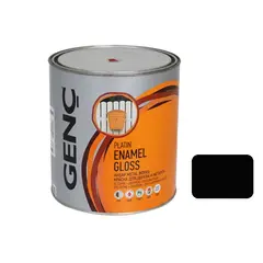 საღებავი ხის და ლითონის Genc Synthetic glossy paint Silver 9103 შავი 750 მლ — ზეთის საღებავი