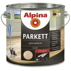 ლაქი Alpina Parkett 537846 2.5 ლ პრიალა — ლაქი