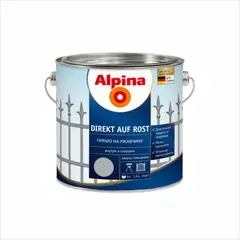 ემალი Alpina DIREKT AUF ROST RAL6005 მწვანე 2.5 ლ — ზეთის საღებავი