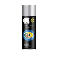 ლაკ-სპრეი საღებავი Cosmos Lac FAST ACRYLIC ღია ვერცხლისფერი 400 მლ — სპრეი საღებავი