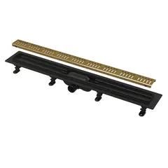 საშხაპე ტრაპი Alca Drain APZ10BLACK-550BRASS — ტრაპი