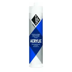 ჰერმეტიკი აკრილის Elastotet Acrylic 280 მლ შავი — სილიკონი და ჰერმეტკი