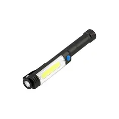 ფანარი GTV LED 6W 3 რეჟიმი 3 AA 1 5V 400lm 6400K IP44 შავი მაგნიტი — ტექნიკური განათება