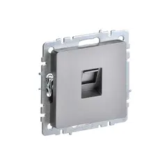 როზეტი IEK BRITE RJ45 cat5E RK10-BrS ჩარჩოს გარეშე — როზეტები და ჩამრთველები