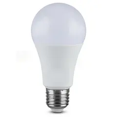 ლედ ნათურა V-TAC 8,5W A60 E27 პლასტიკი 3000K 217260 — ნათურა და ვაზნა