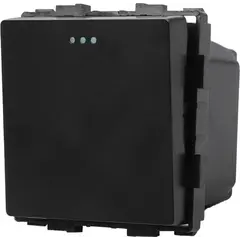 ჩამრთველი Socket Style 1 მექანიკური ერთიანი 1G-2W შავი — როზეტები და ჩამრთველები