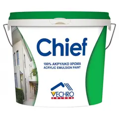 საღებავი წყალემულსიური ფასადისთვის Vechro Chief Acrylic 9 ლ — ექსტერიერის საღებავი
