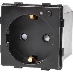 როზეტი ჩარჩოს გარეშე Socket Elegant დამიწებით და შტორებით 16A Wireless Wi-Fi შავი — როზეტები და ჩამრთველები