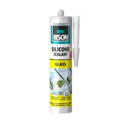 სილიკონი Bison Silicone Glass 280 მლ გამჭვირვალე — სილიკონი და ჰერმეტკი