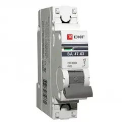 ავტომატური ამომრთველი EKF mcb4763-1-10C-pro C10 — ავტომატური ამომრთველი