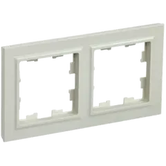 ჩარჩო IEK BR-M22-K10 BRITE 2 უნივერსალური ბეჟი — როზეტები და ჩამრთველები