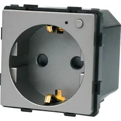 როზეტი ჩარჩოს გარეშე Socket Elegant დამიწებით და შტორებით 16A Wireless Wi-Fi ნაცრისფერი — როზეტები და ჩამრთველები
