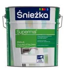 ემალი ზეთოვან-ფთალური Sniezka Supermal 5 ლ პრიალა თეთრი — ზეთის საღებავი