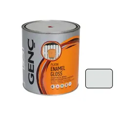 საღებავი ხის და ლითონის Genc Synthetic glossy paint Silver 7400 ვერცხლისფერი 750 მლ — ზეთის საღებავი