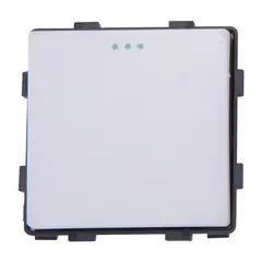 ჩამრთველი Socket Style Cross 1 1G-3W თეთრი — როზეტები და ჩამრთველები