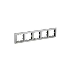 ჩარჩო IEK BR-M52-K46 BRITE 5 უნივერსალური ნაცრისფერი — როზეტები და ჩამრთველები