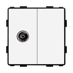 როზეტი ჩარჩოს გარეშე Socket Style TV თეთრი — როზეტები და ჩამრთველები