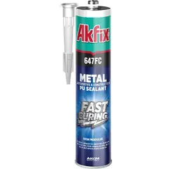 პოლიურეთანის ჰერმეტიკი ავტომობილის Akfix 647FC 280 მლ შავი — სილიკონი და ჰერმეტკი