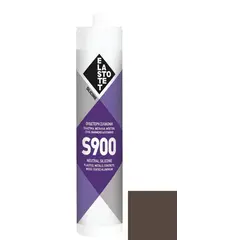 სილიკონი Elastotet S-900 RAL 8014 ყავისფერი 280 მლ — სილიკონი და ჰერმეტკი