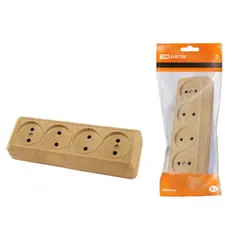 როზეტი TDM 10A 4 192x33x64 4 — როზეტები და ჩამრთველები