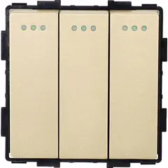 ჩამრთველი Socket Style 3 3G-2W ოქროსფერი — როზეტები და ჩამრთველები