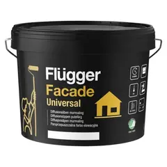 საღებავი ფასადის Flugger Facade Universal 10 ლ — ექსტერიერის საღებავი