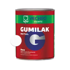 საღებავი ლითონის Vechro Gumilak Metal Duco ნახევრად მქრქალი თეთრი 750 მლ — ზეთის საღებავი