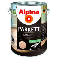 ლაქი Alpina Parkett 537893 5 ლ ნახევრად მქრქალი — ლაქი