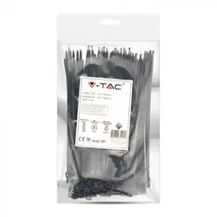 სადენის შესაკრავი V-TAC 3.5 150მმ 100 ც შავი 11166 — სამაგრები და აქსესუარები