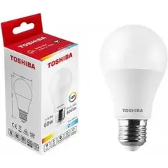 შუქდიოდური ნათურა Toshiba A60 6500K 8.5W E27 — ნათურა და ვაზნა