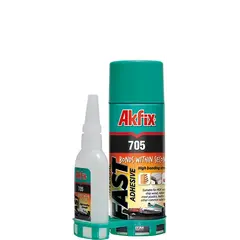 წებო აქტივატორით Akfix 705 400 მლ + 100 გ — წებო