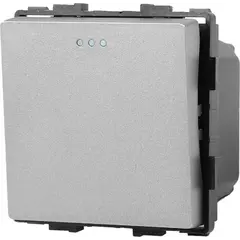 ჩამრთველი Socket Style 1 მექანიკური ერთიანი 1G-2W ნაცრისფერი — როზეტები და ჩამრთველები