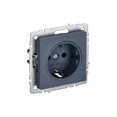 როზეტი IEK BRITE 1 16A RS11-1-0-BrM ჩარჩოს გარეშე — როზეტები და ჩამრთველები