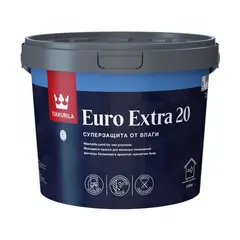 საღებავი ნესტიანი შენობებისთვის Tikkurila EURO EXTRA 20 A_New 7,5 ლ — ინტერიერის საღებავი