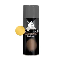 სპრეი საღებავი მეტალიკი Elastotet Quantum Color Spray Metallic Colors 400ml ღია ოქროსფერი — სპრეი საღებავი