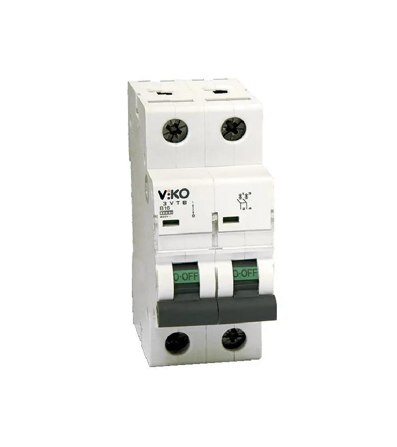 ელექტრო დამცველი 2*25A C 4,5 kA 4VTB-2C25 VIKO — ავტომატური ამომრთველი