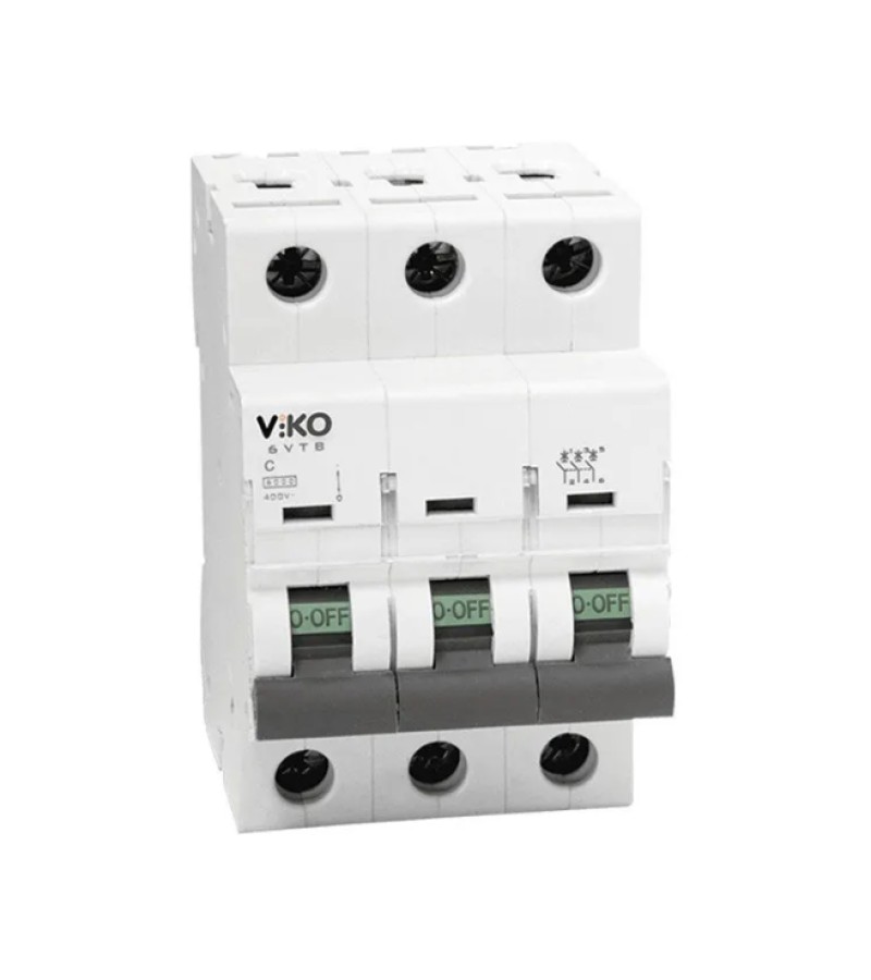 ელექტრო დამცველი 3*25A C 4.5 kA 6VTB-3C25 VIKO — ავტომატური ამომრთველი