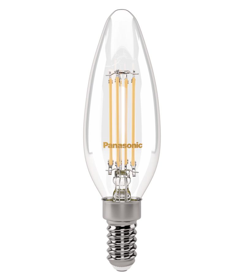 ნათურა  LED  E14 C CG ფერი.  2700K   2.2 W   #LDCCH02LH1EC    მწარ. Panasonic — ნათურა და ვაზნა