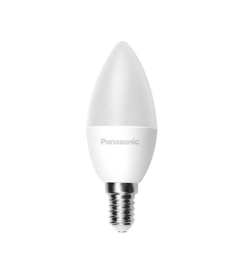 ნათურა  LED  E14 C37 ფერი.  4000K   3 W   #LDCCH03WG1E4    მწარ. Panasonic — ნათურა და ვაზნა