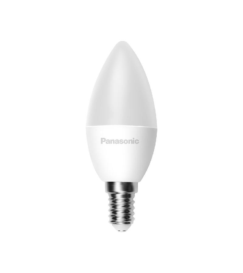 ნათურა LED E14 ფერი. 2700K 6.5 W #LDCCH07LG3T4 მწარ. Panasonic — ნათურა და ვაზნა