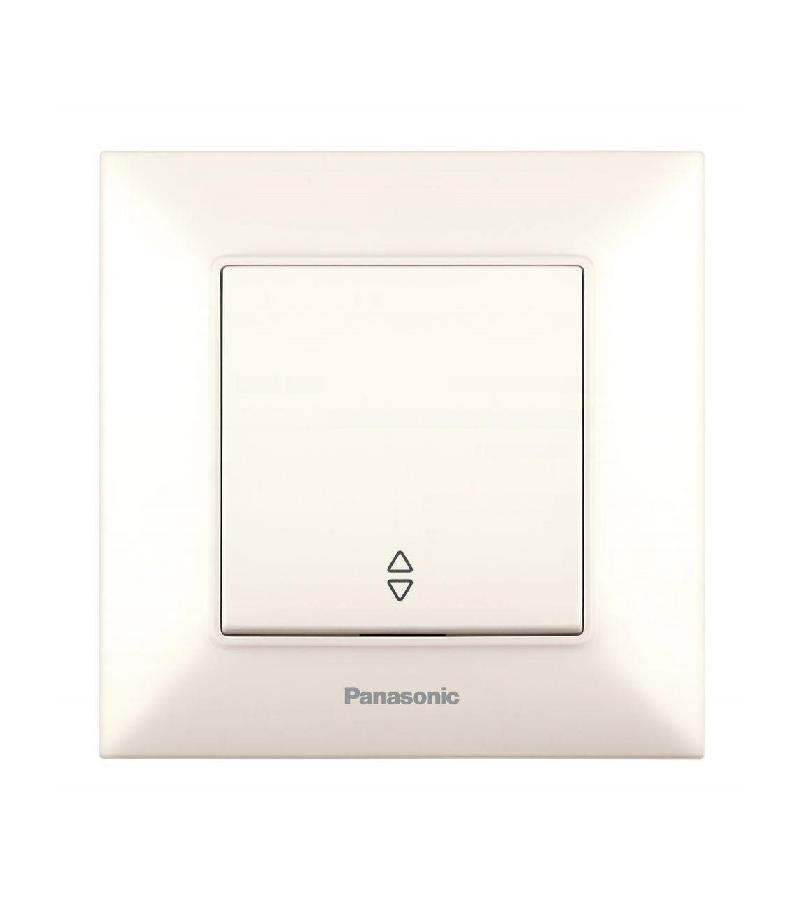 გადამრთველი  PANASONIC ARKEDIA SLIM  რევერსით  1-ნი კრემი — როზეტები და ჩამრთველები