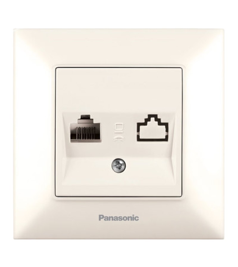 როზეტი  PANASONIC ARKEDIA SLIM  ტელეფონის კრემი — როზეტები და ჩამრთველები