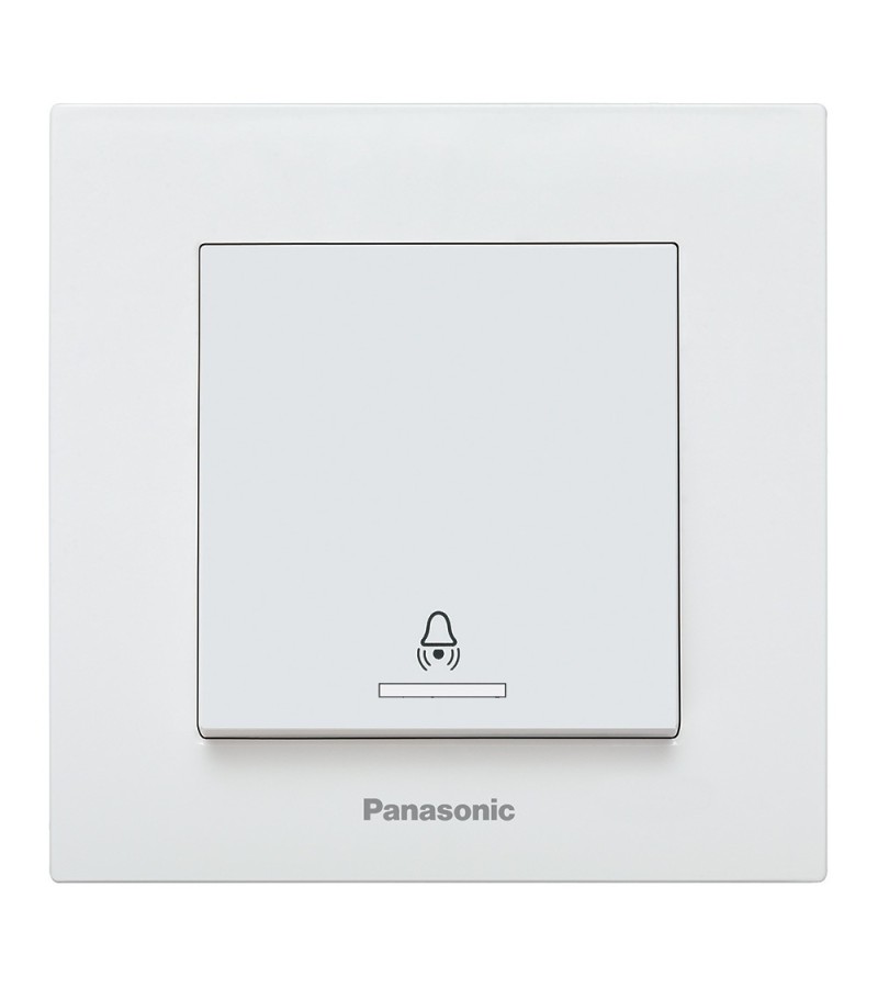 გადამრთველი PANASONIC ARKEDIA SLIM ზარის განათებით 1-ნი თეთრი — როზეტები და ჩამრთველები