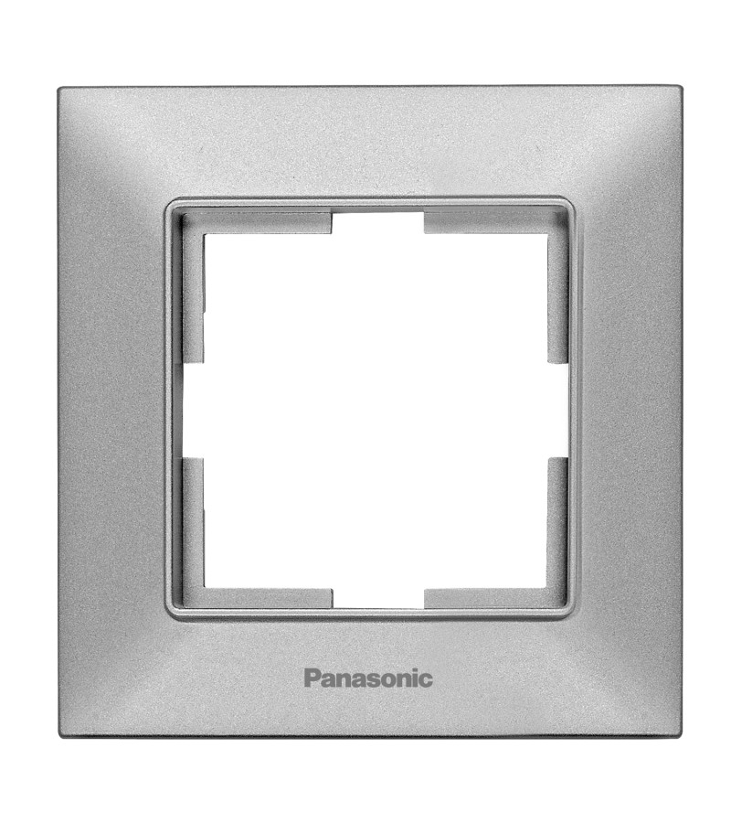 ჩამრთველ-როზეტის კანტი Arkadia Slim 1-ნი SILVER WNTF08012SL-EU1 Panasonic — როზეტები და ჩამრთველები