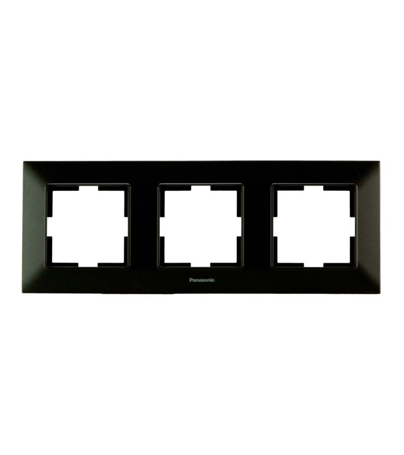 ჩამრთველ-როზეტის კანტი  Arkadia Slim 3-ნი  BLACK  WNTF08032BL-EU1 Panasonic — როზეტები და ჩამრთველები